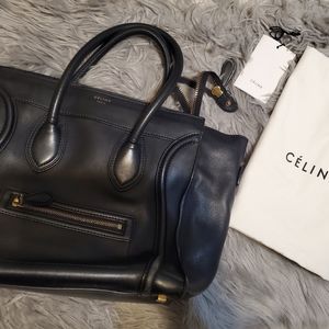 Celine smooth calfskin mini luggage